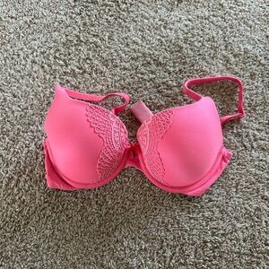 Victoria's Secret Vibrant Pink Lace Bra